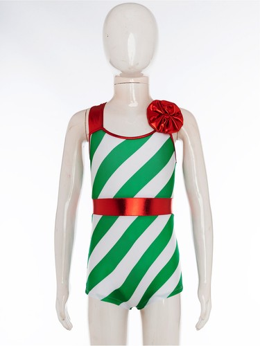 Girls Christmas Santa Claus Costume Sequin Striped Dance Dress Xmas Party AU - Picture 124 of 352