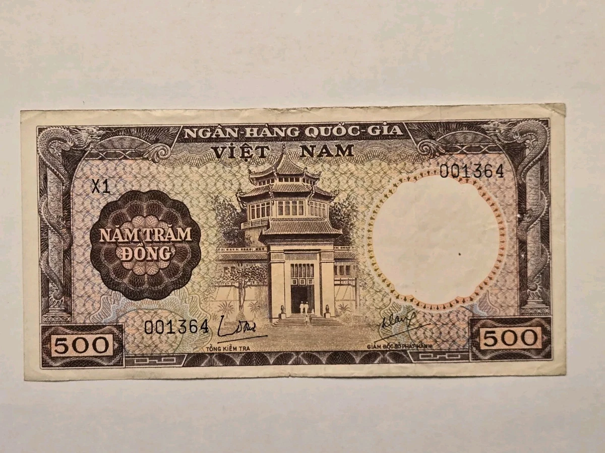 PMG 67EPQGEMUNC 1964 ベトナム 500 ドン紙幣 (+ 無料紙幣 1 枚)#32870 PMG 67EPQGEMUNC
