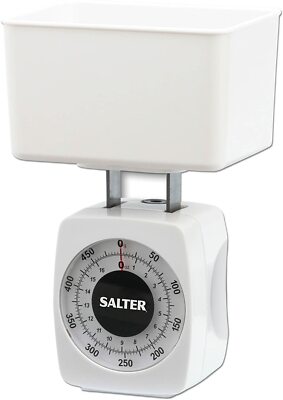 SALTER White Diet Scale with Storage Container Model 021