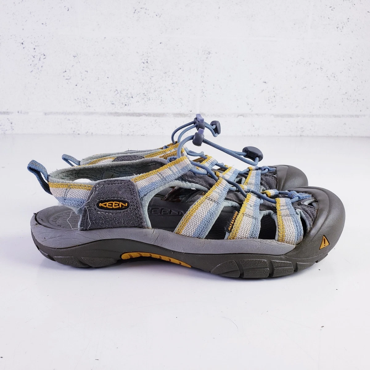 Brand New Keen Outdoor Sport Sandals, Blue with Yellow Accents Women main image 3