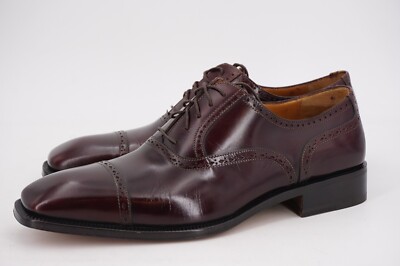 Caporicci perforated cap-toe Caporicci Black Alligator Cap Toe Shoes For Men | Upscale  main image 2