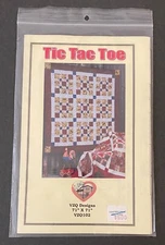 NEW! Tic Tac Toe Quilt Pattern (71" x 71") by VZQ Designs  Uncut