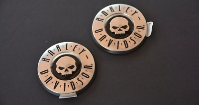 CVO Harley Screamin eagle skull softail touring gas fuel tank emblems badges
