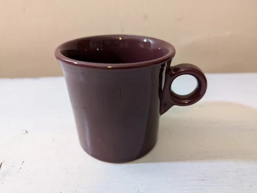 NEW Fiesta Ware Claret Wine Burgundy Ring Handle Coffee Mug Homer Laughlin