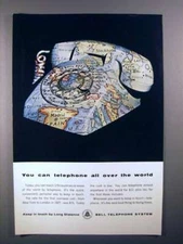 1964 Bell Telephone Ad - Can Telephone All Over the World