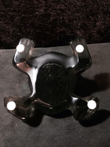 LALIQUE LARGE GREY FROG TOAD GRÉGOIRE PERFECT 1 OF MY 400+ LALIQUE LISTINGS - Picture 8 of 9