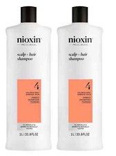 Nioxin System 4 Cleanser Shampoo  Set of 2  33.8 oz each  new fresh