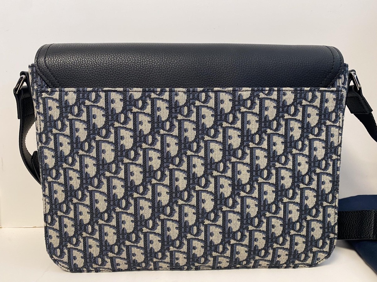 【希少】DIOR Oblique Jacquard Shoulder Bag Dior Pouch with Shoulder Strap Oblique Jacquard Beige/Black