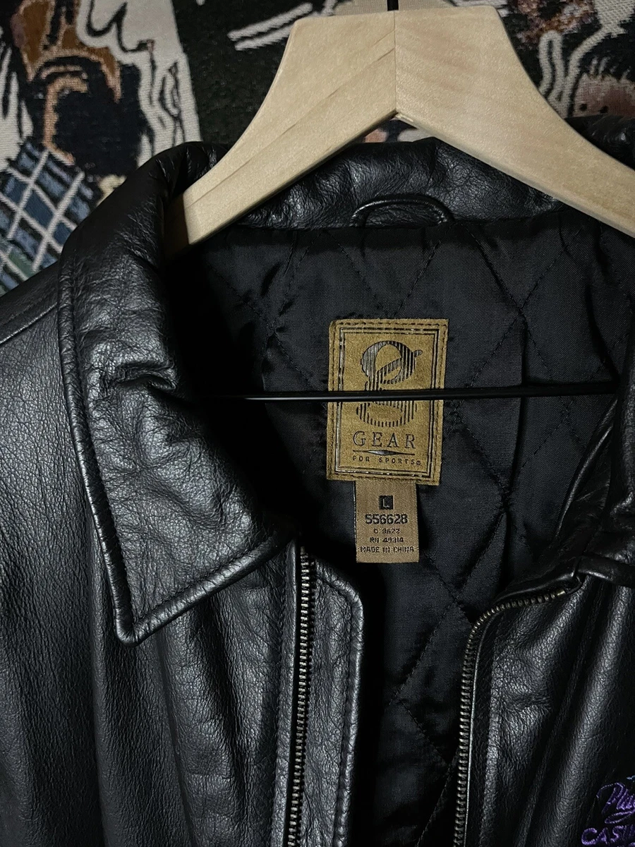 Players Island GEAR FOR SPORTS BLACK LEATHER JACKET eBay