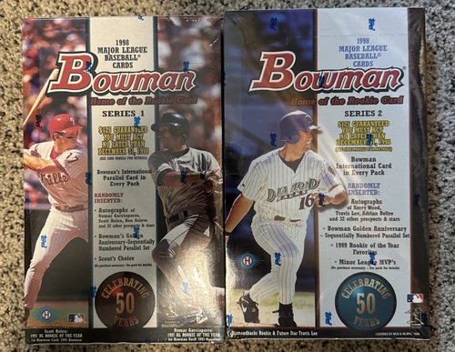 1998 Bowman Series 1 & 2 Baseball MLB Factory Sealed Hobby Boxes