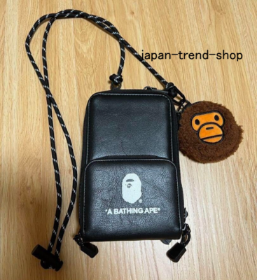 BAPE KIDS A Bathing Ape Smartphone Shoulder Bag Pouch & Milo Coin