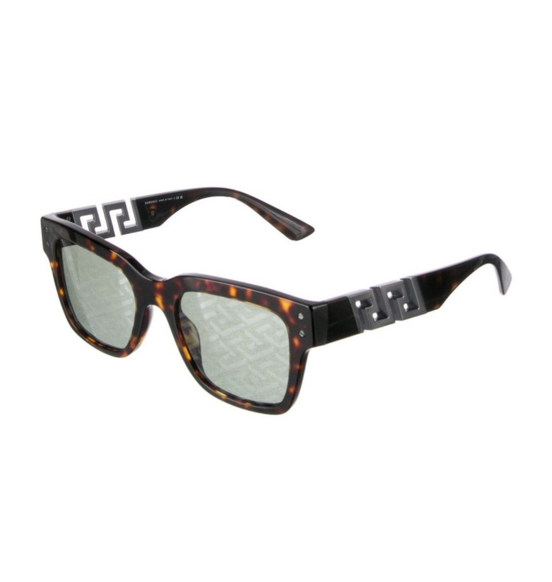 New Versace Havana Monogram Square Sunglasses - VE4421 108  display picture 1