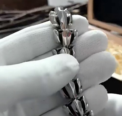 EDELSTAHL *** Massive Schlange Midgardschlange bzw. Ouroboros Kette 50-60-70 cm - Picture 9 of 14