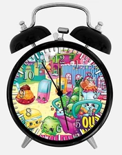 Shopkins Alarm Desk Clock 3.75" Home or Office Decor E499 Nice For Gift