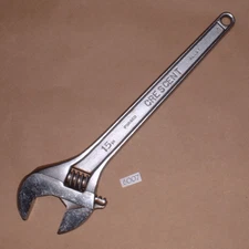 Vintage Crescent Tool Co. 15" Adjustable Wrench Forged Alloy ... Made in USA