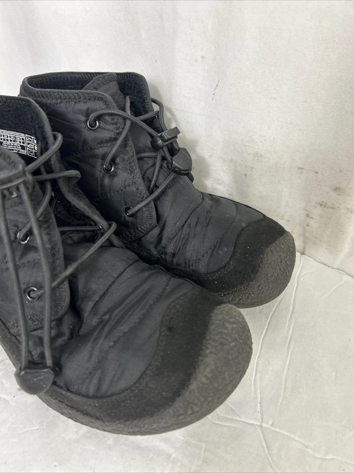 Keen Howser II молодежи водонепроницаемый чукка ботинки черный флис с подкладкой большой детский размер 3 - Изображение 2 из 4