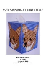 Chihuahua Dog Tissue Topper-Plastic Canvas Pattern or Kit