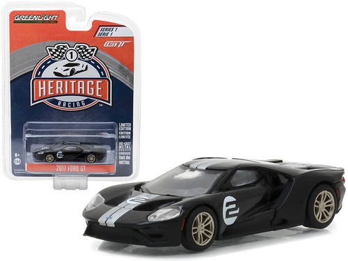 2017 Ford GT Black #2 - Tribute to 1966 Ford GT40 MK II #2 Racing Heritage Serie