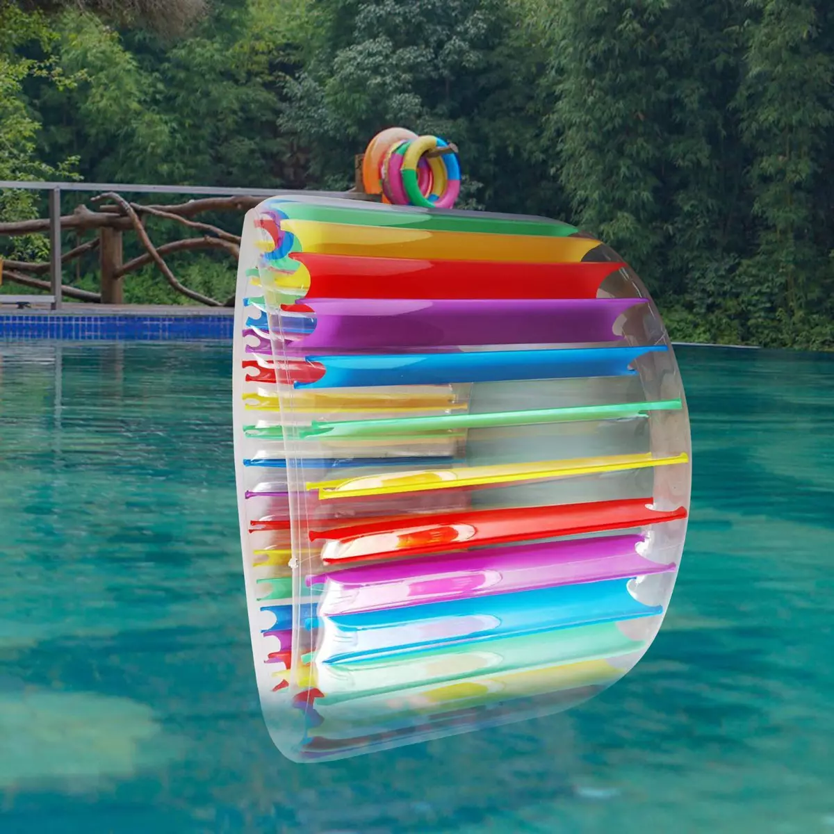 Piscine Flotteurs Gonflable Rouleau Flotteur Piscine Jouet Gonflable Roue