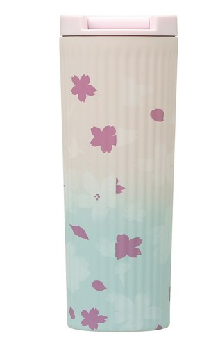 ¡NUEVO! Starbucks Japón Sakura 2021 Vaso de acero inoxidable y taza de vidrio Set especial - Imagen 3 de 10