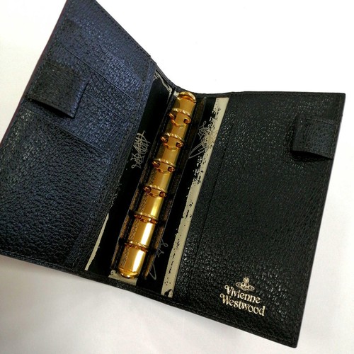 Vivienne Westwood Black and Gold Notebook Cover - Picture 3 of 6