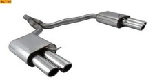 FOX Duplex Sportauspuff Audi A4 B8 Limousine Avant S-Line rechts links 2x88x74mm