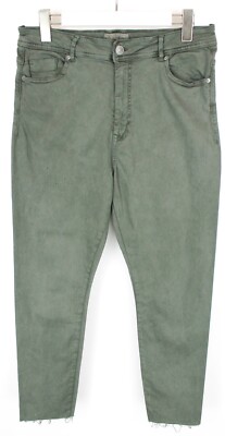 Missouri Seamless Hose Damen XL Stretch Unerledigte Säume Reißverschluss Fly