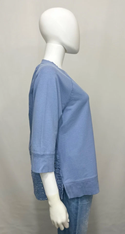 Matilda Jane In The Moment Womens Sweatshirt M Cotton Blend Blue Long Sleeve - Image 3 of 4