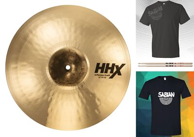 Sabian HHX 16'' X-Plosion Crash Cymbal Brilliant Finish +Shirt&Sticks Auth Dealer
