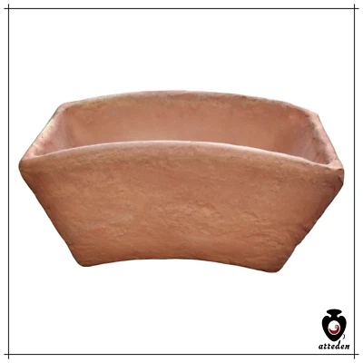 ARREDEN Vaso rettangolare in terracotta 23 cm da esterno per piantine fioriera piccola