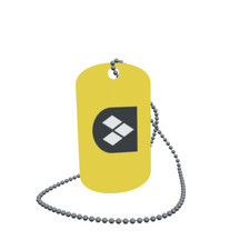Dog Tag Flag Virgin Tyrol Dog Tag Aluminium 30 x 50 mm