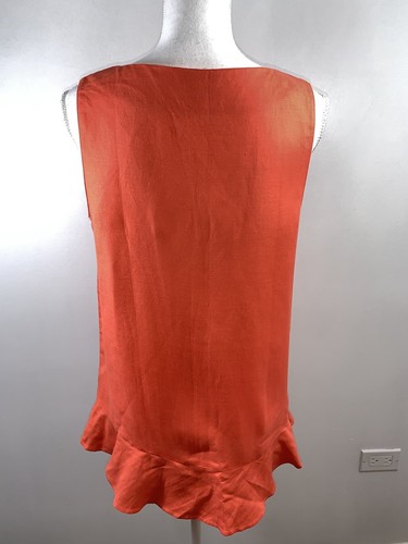 Ann Taylor LOFT Lace Up Ruffle Hem Shell Top Size Small NWT - Picture 3 of 6