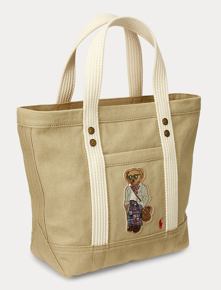 Polo Ralph Lauren Women's Canvas Polo Bear Small Tote