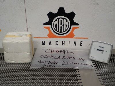 Crompton 016-156A-RNZH-MU Hours Panel Meter Input 200-250V Used With Warrnaty