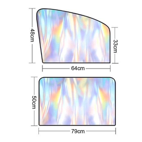 Car Window Side Screen Sun Shade Cover Magnetic Sunshade Visor Curtain - Picture 4 of 13