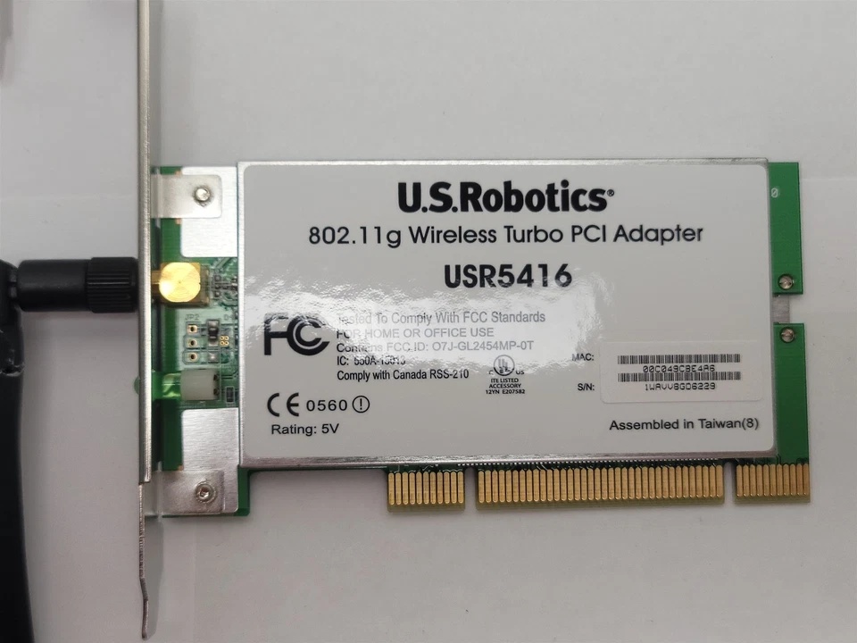 Lote de 4 adaptadores PCI inalámbricos: U.S.Robotics, AirLink101, Realtek, Dell, Belkin Foto 4 de 4