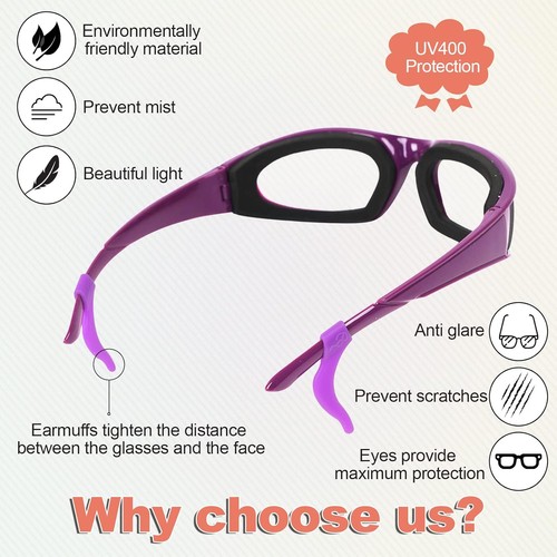 Zwiebelbrille Küche Grillgläser Reißfreie Sicherheitsgläser für Küchenstaub - Bild 4 von 9