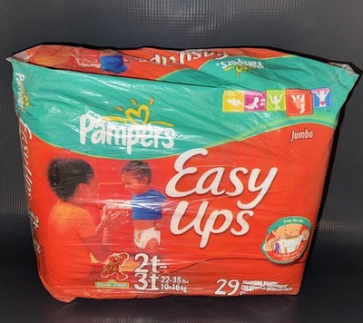 RARE Vintage 2004 Pampers Easy Ups Sesame Street Elmo 2T-3T SEALED. 29 Count