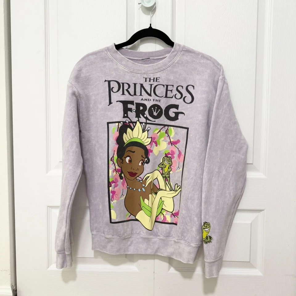 Niñas Disney La Princesa y la Rana Sudadera en Lavanda Talla Pequeña Foto 2 de 4