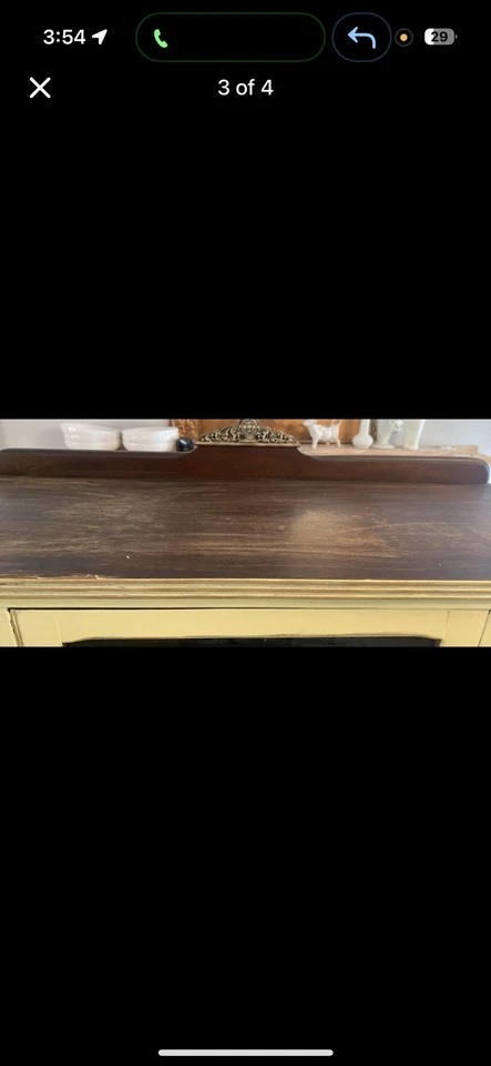 Vinheta de armário de porcelana antiga - Francesa genuína pintada à mão com Ormolu - Imagem 4 de 4