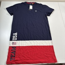 NEW POLO RALPH LAUREN Women's Team USA Olympic 2020 Short Sleeve Dress Medium