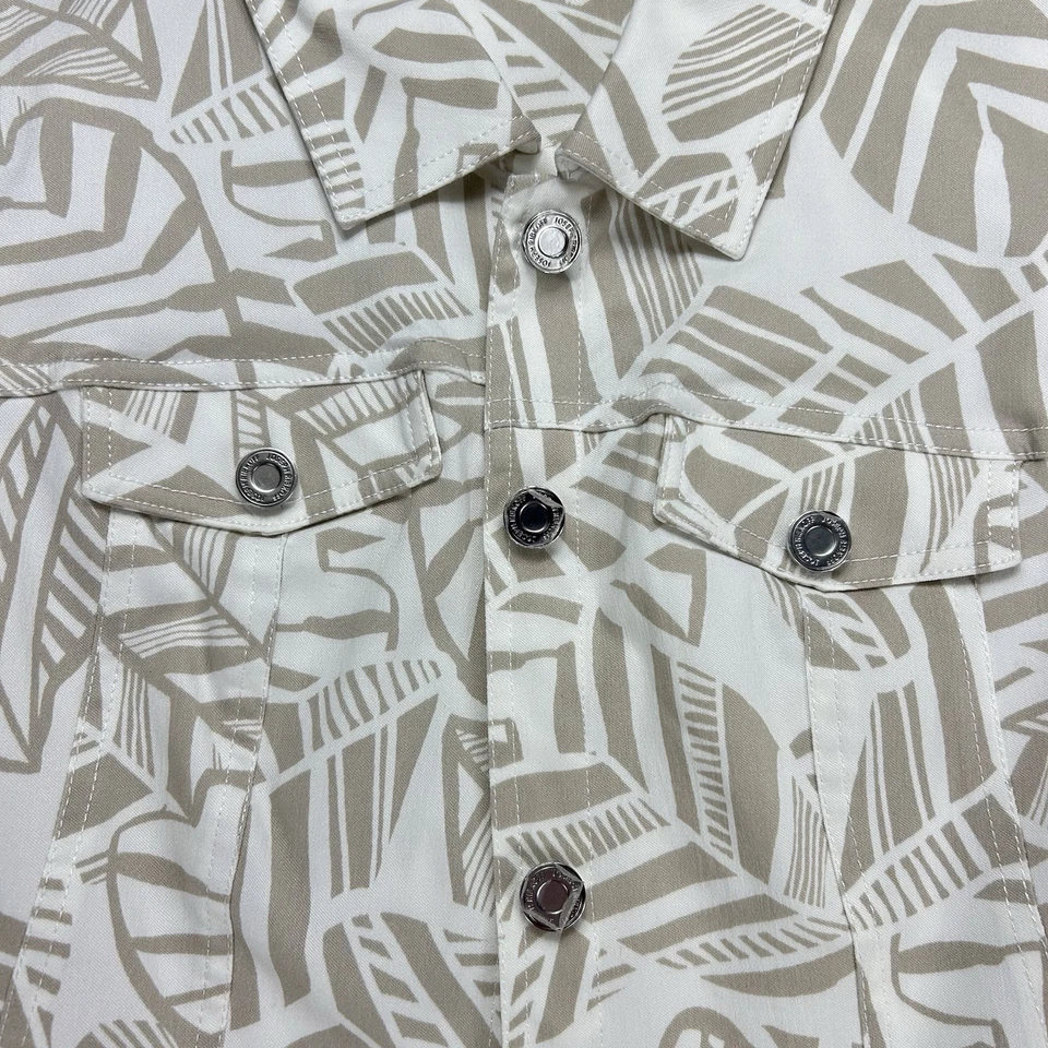 Chaqueta Joseph Ribkoff Moonstone en vainilla para mujer mediana abstracta geométrica Foto 2 de 4