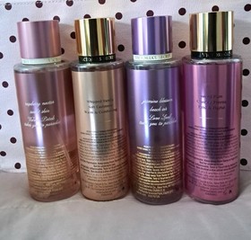 Victoria's Secret Fragrance Mist Lot 4 Velvet Petals Vacation Bare Vanilla 8.4