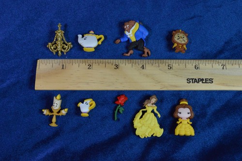 Disney Beauty And The Beast Buttons Mixed Lot Bell Rose - Picture 3 of 4