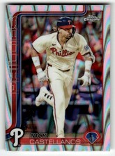 2025 Topps Chrome #226 Nick Castellanos Raywave Refractors