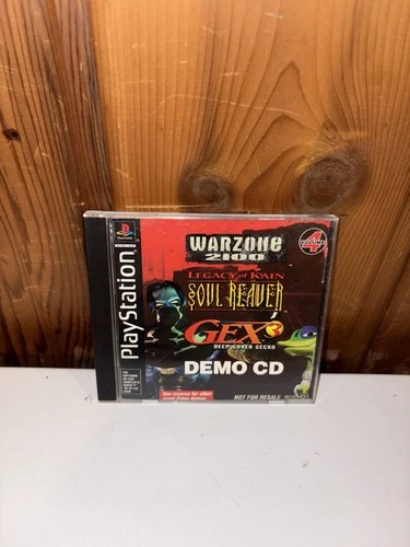 Warzone 2100 Soul Reaver Gex 3 Demo CD Disk PS1 PlayStation Rare Eidos RARE