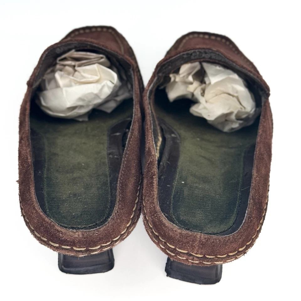 Aerosoles Zapatos Mujer Marrón 8 B Gamuza Informal Cómodo Sin Cordones Damas Tacones de 1.5" Foto 2 de 4