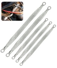 Zlirfy Automotive Ground Strap Kit - Universal Flat Braided Copper Strap, 3PC...