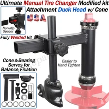 MANUAL TIRE CHANGER MODIFIED UPGRADE ATTACHMENT DUCK HEAD MOUNT FULLY WELDED KIT