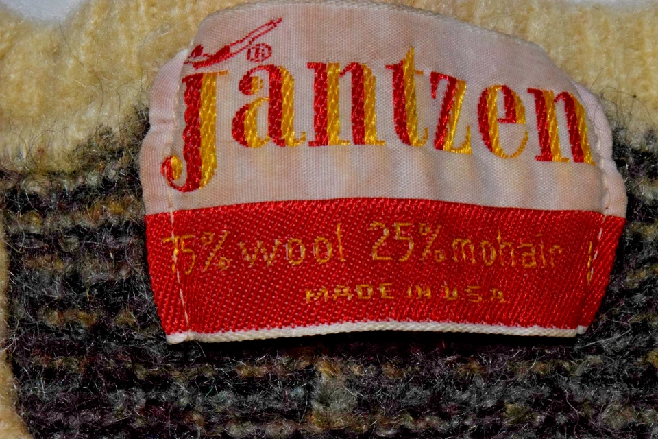 Suéter Vintage Niños Jantzen Talla Juvenil L 60s Fair Isle Lana Mohair Hecho en EE. UU. Foto 3 de 4